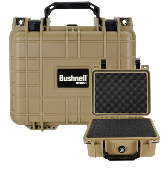 Bushnell Small 10.62in Waterproof Protective Gear Case w/Foam Tan - Bushnell