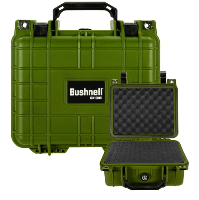 Bushnell Small 10.62in Waterproof Protective Gear Case w/Foam Green - Bushnell