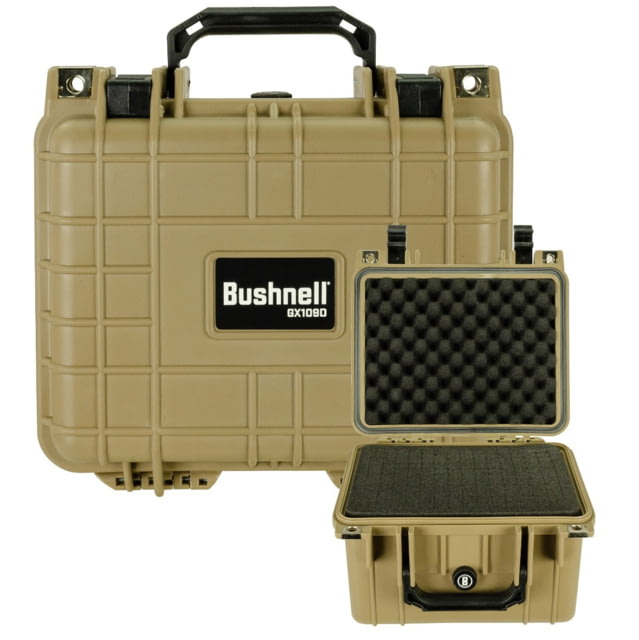 Bushnell Small Deep 10.62in Waterproof Protective Gear Case w/Foam Tan - Bushnell