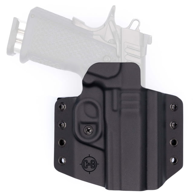 USED C&G Holsters Covert OWB Belt Holster Staccato C2 Right Hand Black  EDEMO1 Used Condition Like New Inspect and Rebox - C&G Holsters