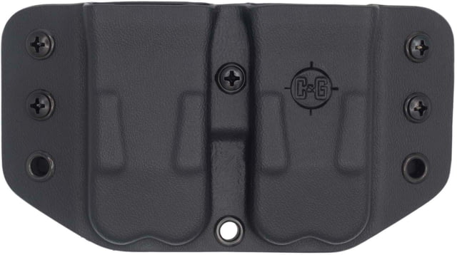 C&G Holsters Double Flat Magazine OWB Holster Glock 9/40 Ambidextrous Black - C&G Holsters