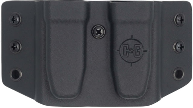C&G Holsters Double Slim Magazine OWB Holster Glock 9/40 Ambidextrous Black - C&G Holsters
