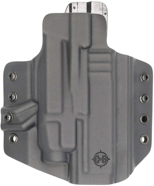 C&G Holsters Tactical OWB Belt Holster Glock 19 TLR8 Left Hand Black - C&G Holsters