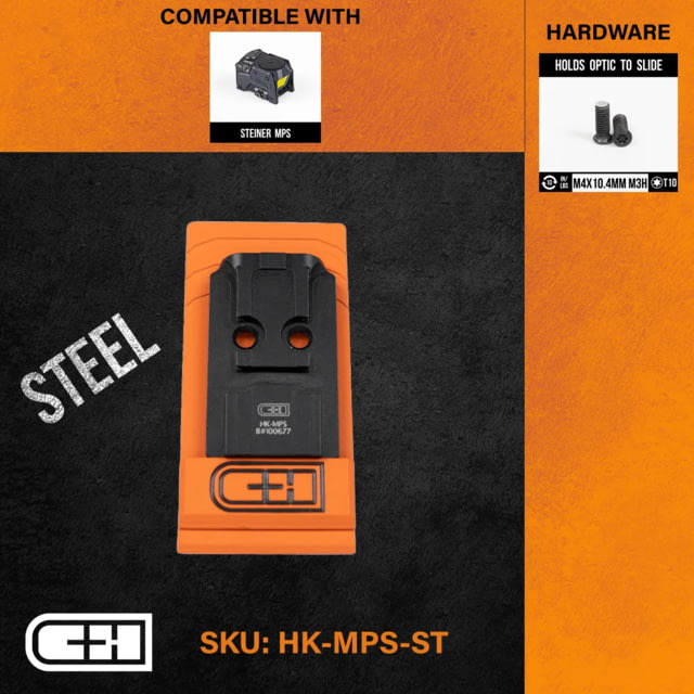 C&H Precision Weapons Optics Adapter Plate Hk 2020 Vp9 V4 Mil/leo Steiner MPS - C&H Precision Weapons