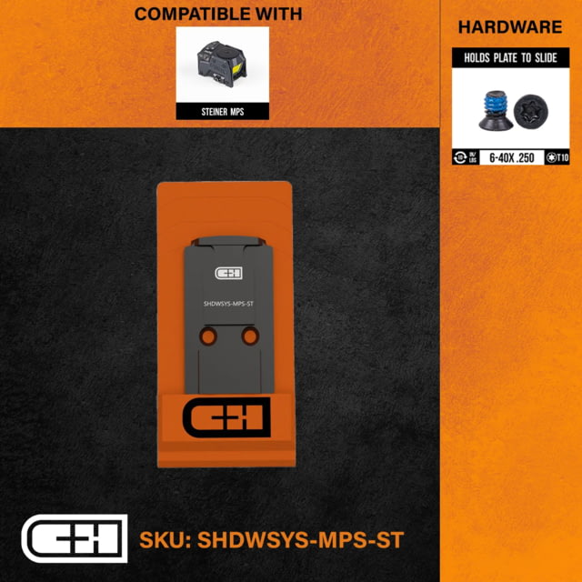 C&H Precision Weapons Optics Adapter Plate Shadow Systems Aftermarket Slide Steiner MPS - C&H Precision Weapons