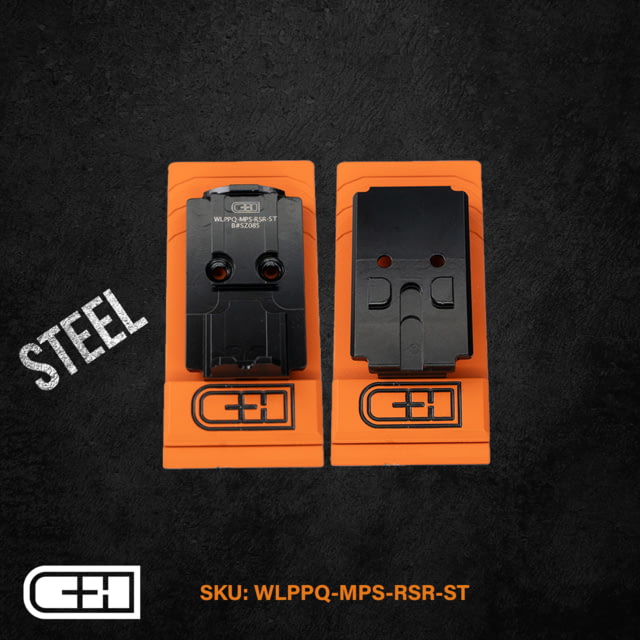 C&H Precision Weapons Optics Adapter Plate Walther PPQ/Q4/Q5 Steiner MPS - Integrated Rear Sight - C&H Precision Weapons