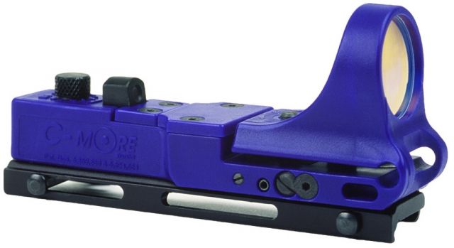 C-MORE Railway Red Dot Sight w/Click Switch Blue 6 MOA - C-More