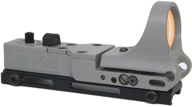C-MORE Railway Red Dot Sight w/Standard Switch Gray 4 MOA