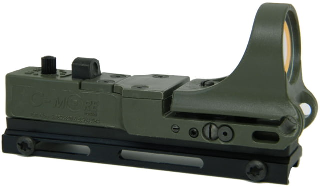 C-MORE Tactical Railway Red Dot Sight w/Standard Switch Olive Drab Green 4 MOA