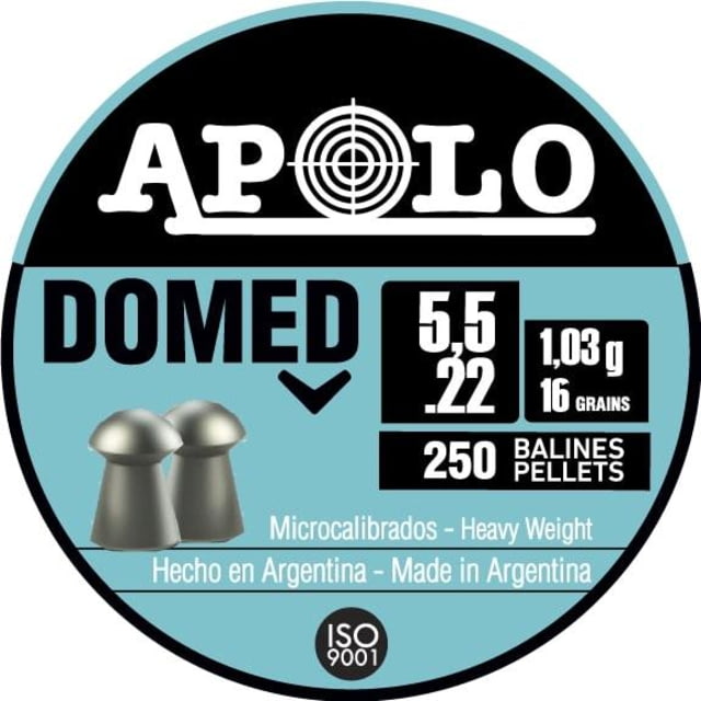 Hatsan Apolo Domed Air Rifle Pellets 22 Cal 16 gr 250/ct C02653F8 EK