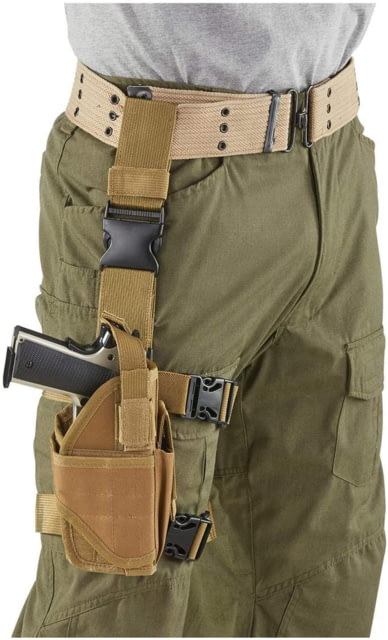 Cactus Jack Drop Leg Holster Glock 17 Beretta 92 1911 Fully adjustable 600D polyester Coyote Tan - Cactus Jack