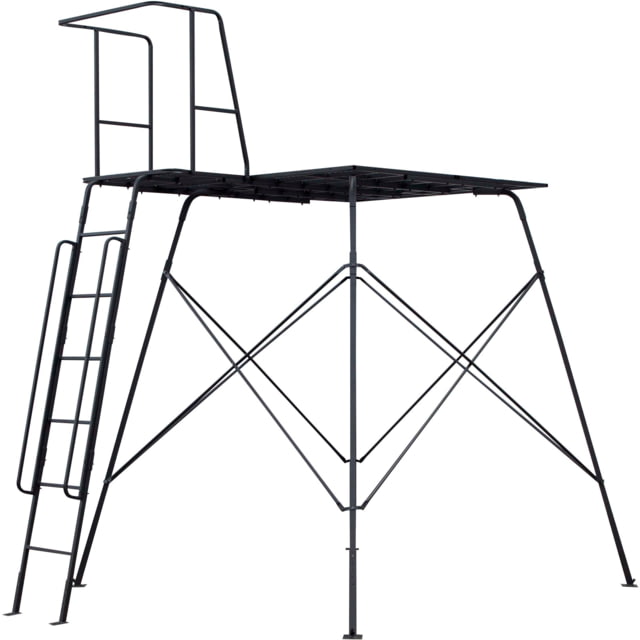 Cage Permanent Hub Blinds Tower Cage R30 Hunting Blind Black 8 Foot - Cage Permanent Hub Blinds