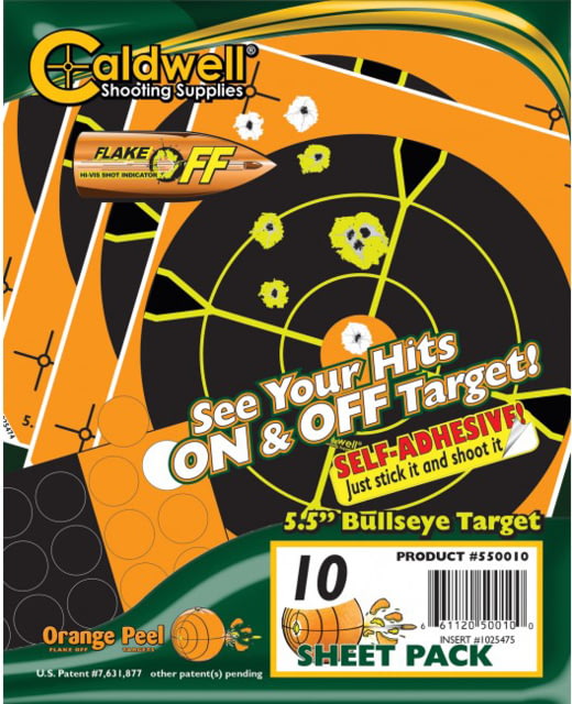 Caldwell 5.5in Bullseye Target, 10 Sheets, 1166107 by USA Caldwell Shooting Paper Targets