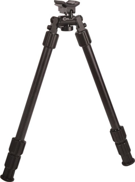 Caldwell Accumax Carbon Fiber Premium Swivel Stud Bipod 13in-30in Black