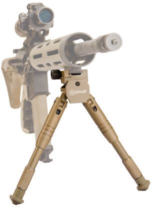 Caldwell AR Bipod Prone Desert Tan