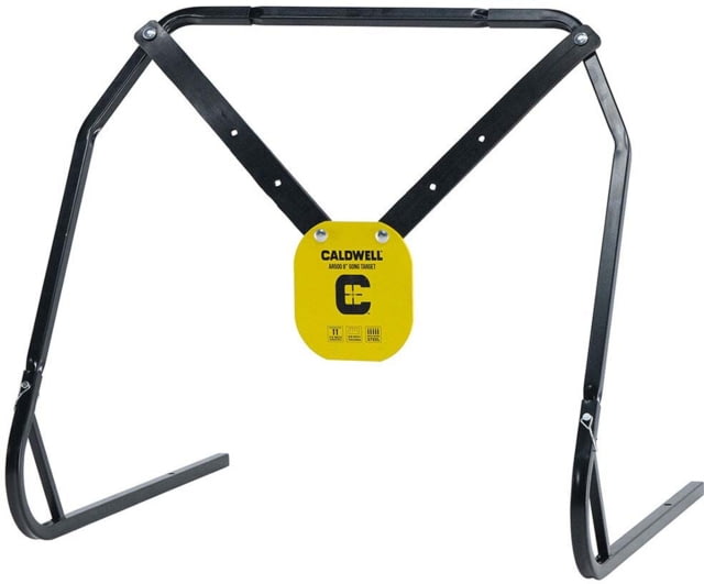 Caldwell AR500 Gong and Target Stand Combo Black/Yellow