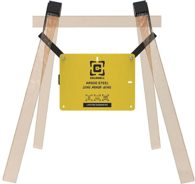 Caldwell AR500 Long Range Gong Kit w/Flashbang Yellow/Tan