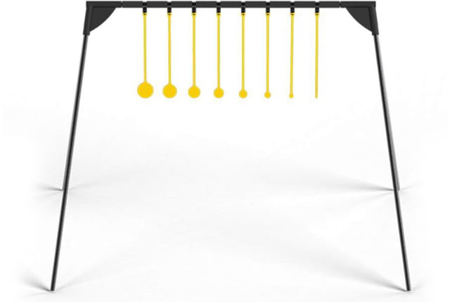 Caldwell AR500 Rimfire Kyl Challenge Target Kit w/Stand Black/Yellow