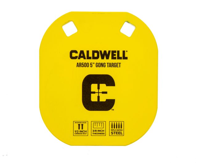 Caldwell AR-500 Steel Targets 5in Caldwell C Yellow
