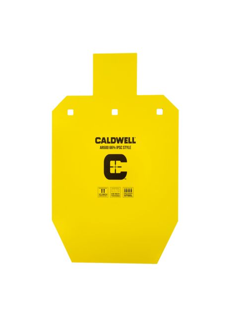 Caldwell AR-500 Steel Targets 66 Percent IPSC Yellow