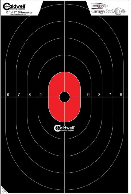 Caldwell Silhouette Center Mass Targets, 8 Pack, 1175522 by USA Caldwell Shooting Paper Targets