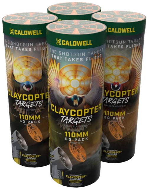 Caldwell ClayCopter 110mm Polymer Target 50 Pack Tube Orange