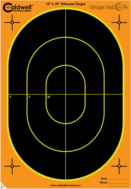 Caldwell Target, OP Silhouette, 12x18in, 5 Pack, 1175517 by USA Caldwell Shooting Paper Targets
