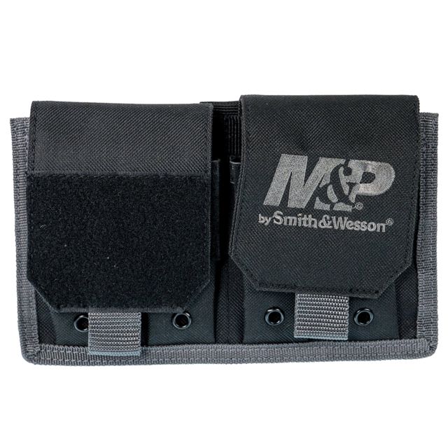 Smith & Wesson Pro Tac 4 Pistol Magazine Pouch Black With M&P Logo - Smith & Wesson