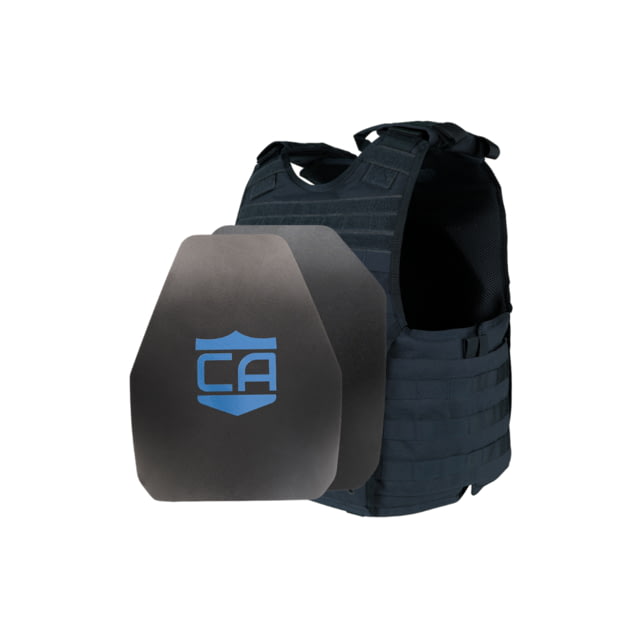 Caliber Armor Condor EXO&AR550 Level III+ Standard Complete Plate Carrier Package Shooter/SAPI Navy Blue  Small/Medium 19-A - Caliber Armor