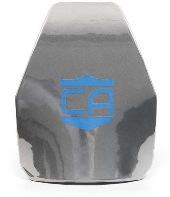 Caliber Armor AR550 III+ Multi-Curve Steel Body Armor w/Spall Coat Caliber Gray 10'' X 12'' - Caliber Armor