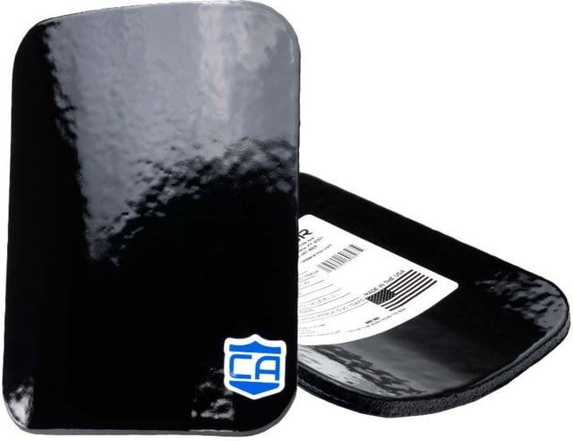 Caliber Armor AR550 III+ Steel Body Armor Side Plates Standard Protection Black 6'' X 8'' - Caliber Armor