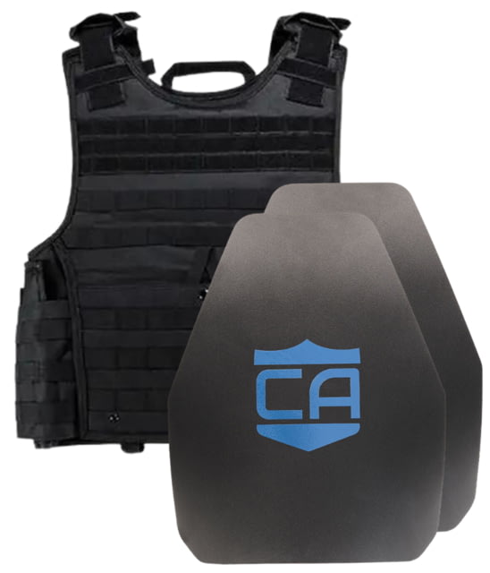 Caliber Armor AR550 III+ VISM Expert 8x10 Body Armor Package Black 8 x 10 - Caliber Armor