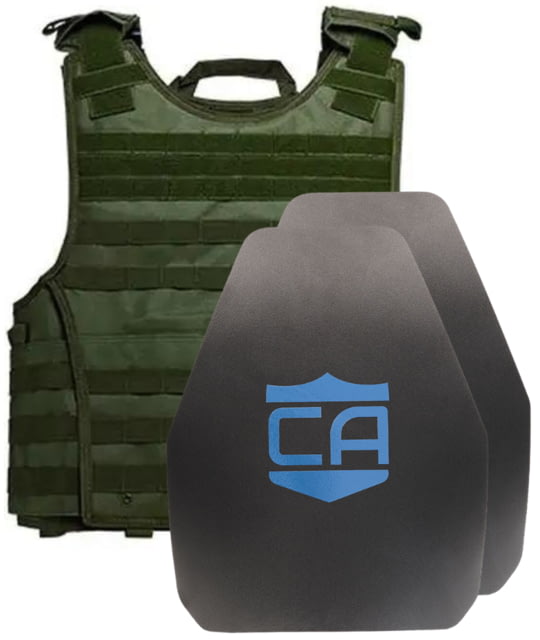 Caliber Armor AR550 III+ VISM Expert 8x10 Body Armor Package Ranger Green 8 x 10 - Caliber Armor