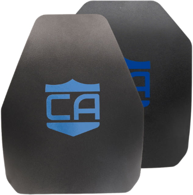 Caliber Armor AR550 Level III+ Armor Plate - Pack of 2 Shooters/SAPI Cut Multi-Curved 10x12 inch - Caliber Armor