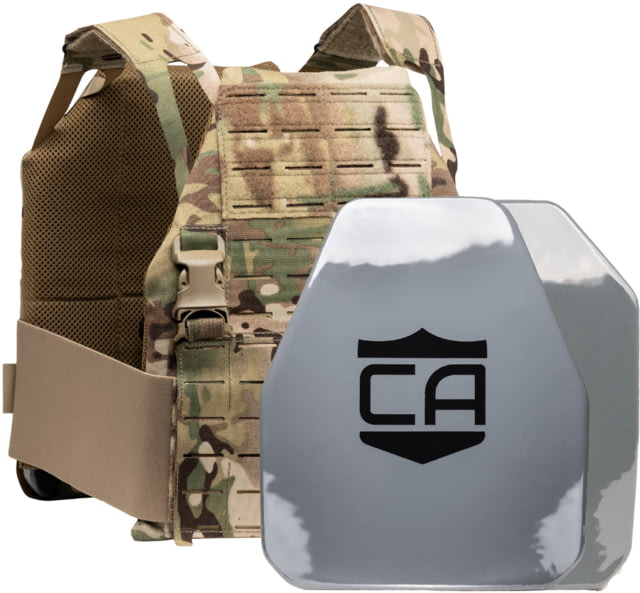 Caliber Armor Caliber AV2 DV8 - RF2 Body Armor Complete Plate Carrier Package Shooter Cut MultiCam 10x12in - Caliber Armor