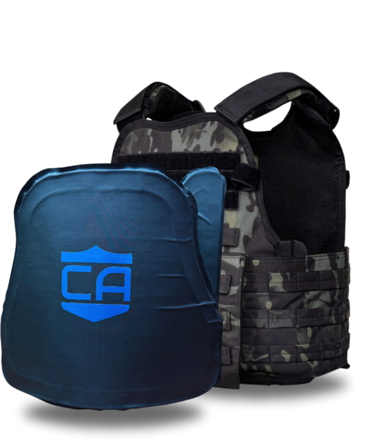 Caliber Armor CaliberX IIIA MOPC Complete Plate Carrier Package Black Multicam - Caliber Armor