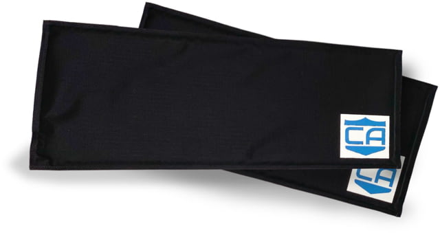 Caliber Armor CaliberX Level IIIA DuPont Kevlar Soft Armor Side Plate - Pack of 2 4x6 inch Black Non-Curved SAPI - Caliber Armor