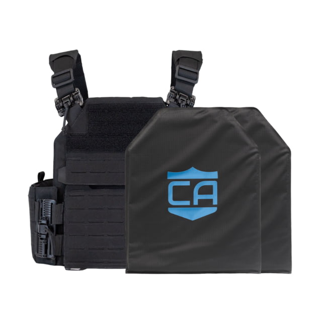 Caliber Armor CaliberX Soft IIIA/HG2 Recon Complete Plate Carrier Package Black Medium - Caliber Armor