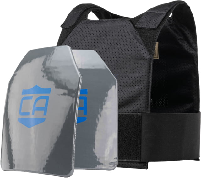 Caliber Armor CaliberHX IIIA Hard Armor Gray Man Concealable Complete Plate Carrier Package Black 8x10in - Caliber Armor