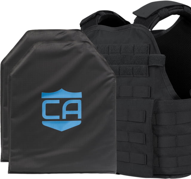 Caliber Armor CaliberX IIIA/HG2 Active Response Complete Plate Carrier Package Black - Caliber Armor