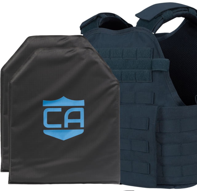 Caliber Armor CaliberX IIIA/HG2 Active Response Complete Plate Carrier Package Navy Blue - Caliber Armor