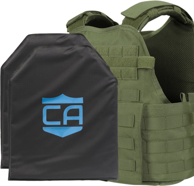 Caliber Armor CaliberX IIIA/HG2 Active Response Complete Plate Carrier Package OD Green - Caliber Armor