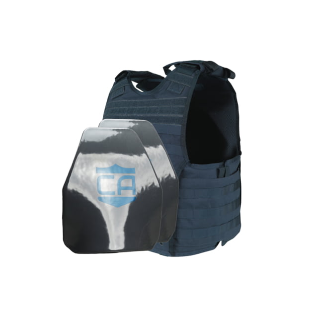 Caliber Armor Condor EXO&AR550 Level III+ PolyShield Complete Plate Carrier Package Shooters Navy Blue  Small/Medium - Caliber Armor