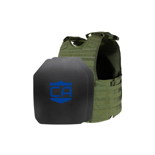 Caliber Armor Condor EXO&AR550 Level III+ Complete Plate Carrier Package Standard Coat SAPI OD Green  Small/Medium - Caliber Armor