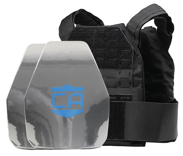 Caliber Armor DV8 Mini AR550 Level III+ Package with PolyShield Spall Coat Black 8 x 10 - Caliber Armor