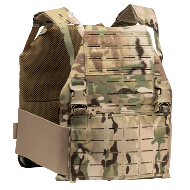 Caliber Armor DV8 Plate Carrier Shooters Cut Front and Back Large MultiCam 10 x 12 - Caliber Armor