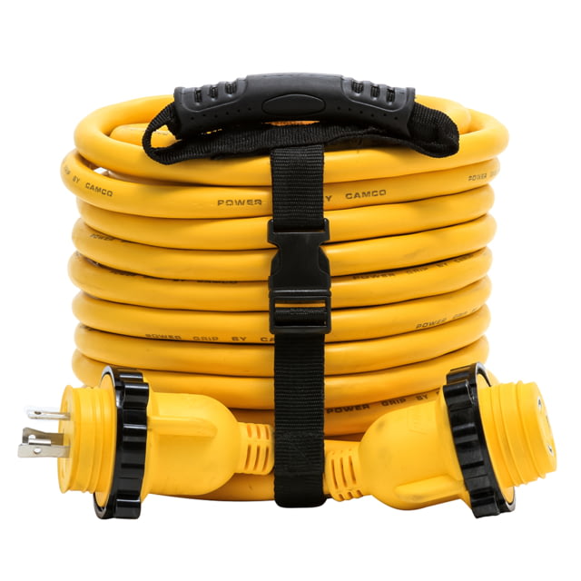 Camco 30 Amp Power Grip Marine Extension Cord - 50ft M-Locking/F-Locking Adapter One Size