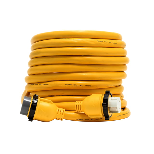 Camco 50 Amp Power Grip Marine Extension Cord - 50ft M-Locking/F-Locking Adapter One Size