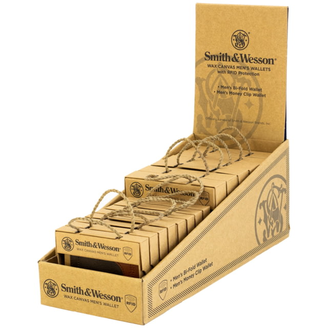 Cameleon S&W POP Wallets Display 12pcs Waxed A5A7875C RV