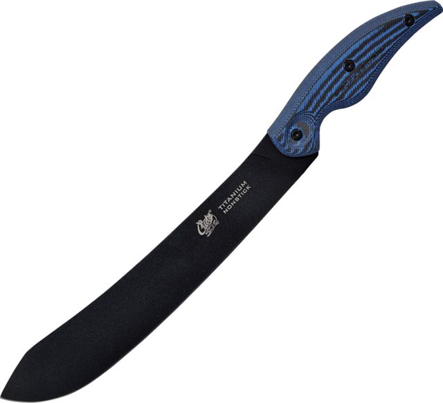 Camillus Knives Cuda 10 in Breaking Knife Fixed Blade Knife 10in Standard Edge Blue/Black Micarta Handle - Camillus Knives